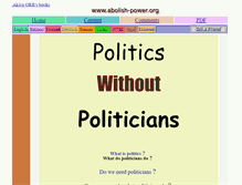 Tablet Screenshot of abolish-power.org